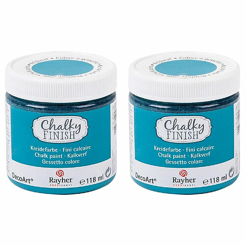 Rayher Peinture craie Chalky Finish 236 ml - bleu lagon