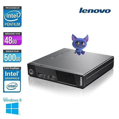 LENOVO THINKCENTRE TINY M53 PENTIUM J2900 2.41Ghz · Reconditionné