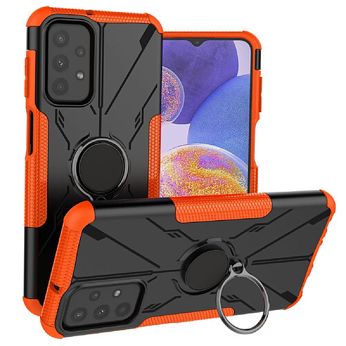 Coque en TPU antichoc, anti-chute avec béquille pour votre Samsung Galaxy A23 5G/4G - orange