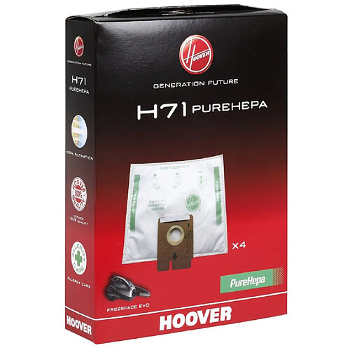 HOOVER Lot de 4 sacs Freespace Evo