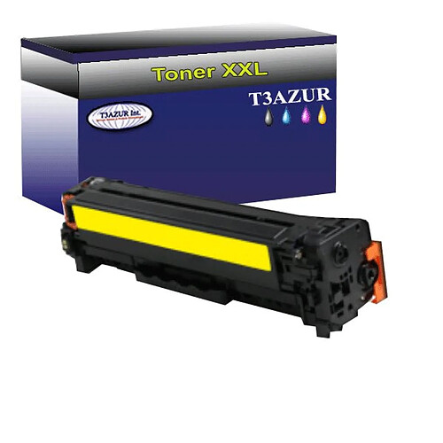 Toner Laser compatible pour imprimante HP Color LaserJet Pro M254nw Jaune- T3AZUR