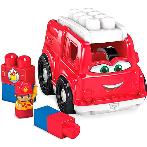 Mega Bloks Camion de Pompiers de blocs de construction de 6 pièces pour bébé et enfant de 1 à 5 ans