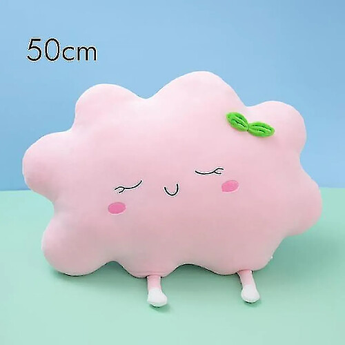 Universal 50 cm nuage rose 1pc mignon soleil et nuage moelleux oreiller en peluche en peluche douce caisse de soleil