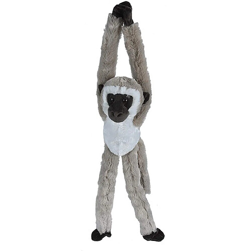 Wild Republic peluche singe Monkey Vervets de 50 cm gris