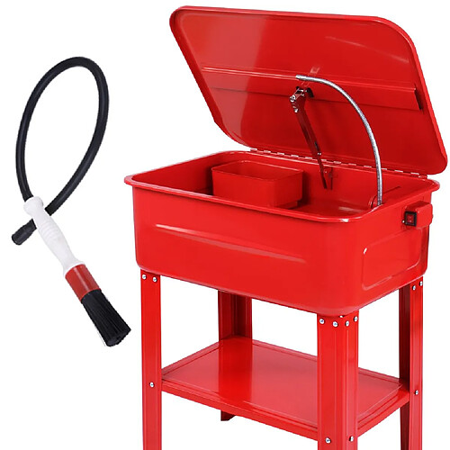 Helloshop26 Fontaine de nettoyage pour atelier pièces mécaniques 80 litres avec pompe 3401102