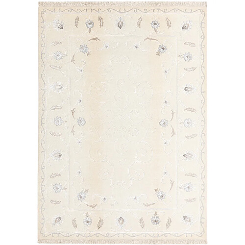 Vidal Tapis de laine 241x175 beige Darya