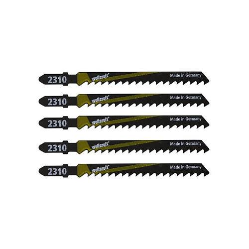 WOLFCRAFT Lot de 5 Lames de scie sabre Bosch HCS - 7,5 cm