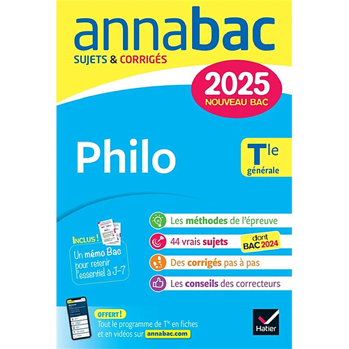 Philo terminale générale : nouveau bac 2025 · Occasion