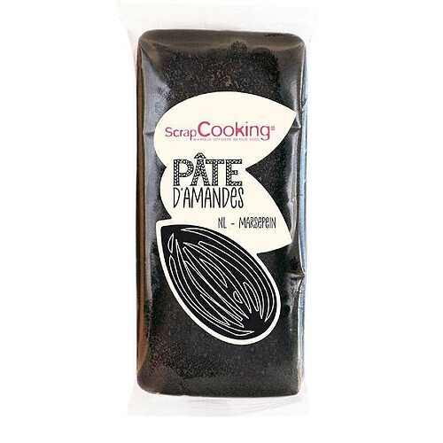 Scrapcooking Pâte d'amande - Noir - 200 g