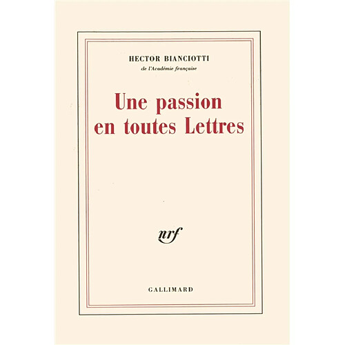 Une passion en toutes lettres · Occasion