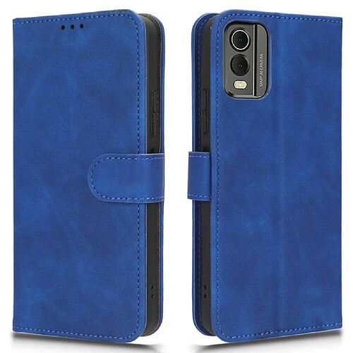 Htdmobiles Housse pour Nokia C32 - etui coque pochette portefeuille + verre trempe - BLEU