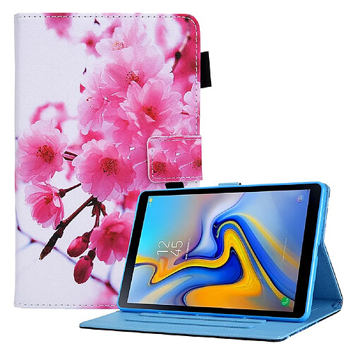 Etui en PU Impression de motifs avec support fleur de pêche pour votre Samsung Galaxy Tab A7 Lite 8.7 (2021) T220/T225