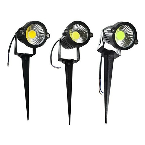 Tradex LED COB 5W JARDIN EXTERIEUR ES06 BLANC FROID CLAIR VERT CHAUD