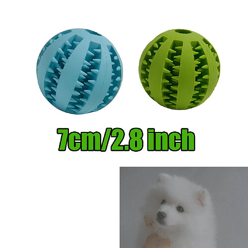 2 Pièces 7 Cm Chien Dentition Jouet à Mâcher IQ Puzzle Balles Traiter Distribution Jouer