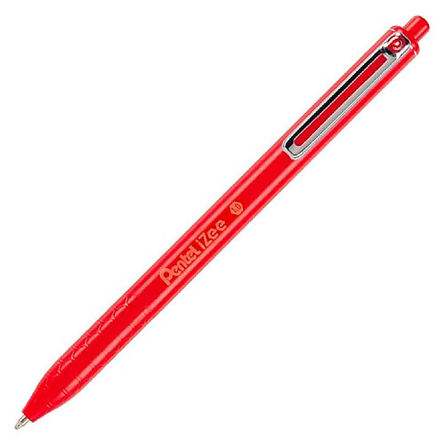 Stylo bille Pentel IZEE rétractable pointe 1 mm - écriture large - rouge