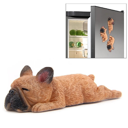 Wewoo Magnet Frigo Décoration de la maison belle Rrunk sur sommeil boulette française magnétique 3D réfrigérateur