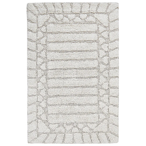 Beliani Tapis de bain 60 x 90 cm beige TEKKE