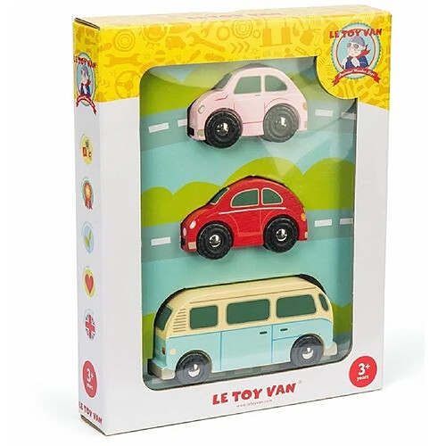 Jouet en bois Le Toy Van Petit set de Voitures Rétro