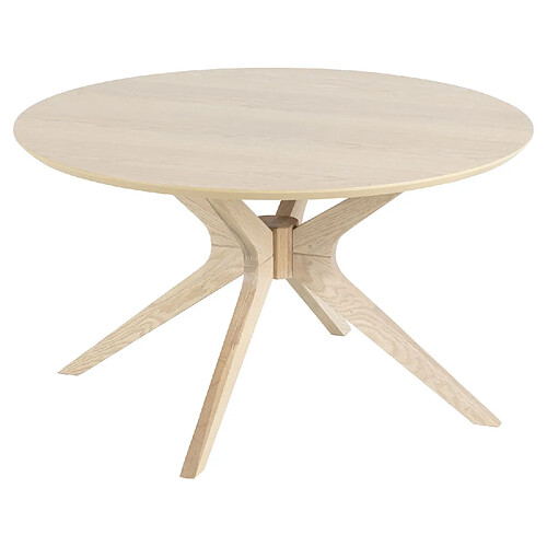 Toilinux Table basse ronde en MDF - Beige