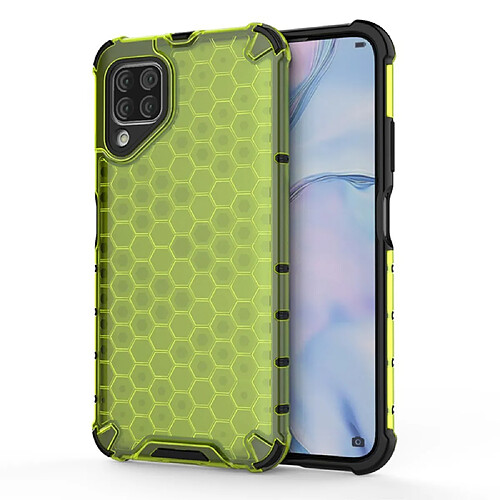 Coque en TPU combo antichoc motif nid d'abeille vert pour votre Huawei P40 lite/Nova 7i/Nova 6 SE