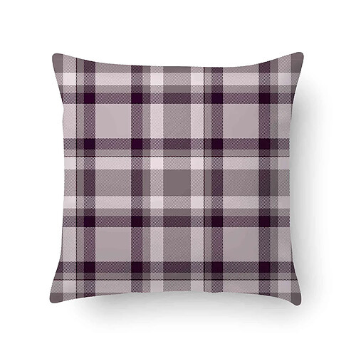 Alter Coussin avec impression numérique, 100% Made in Italy, Coussin de canapé décoratif, amovible et lavable, modèle Tartan - Lidia, 40x40x5 cm