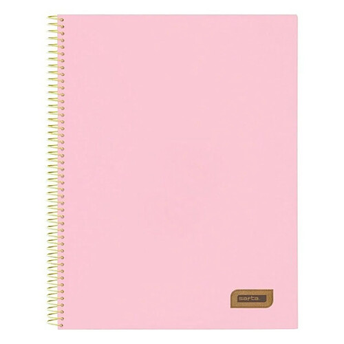 Cahier à Spirale Safta Rose A4