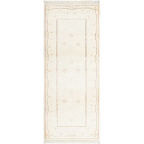 Vidal Tapis de couloir en laine 201x79 beige Darya