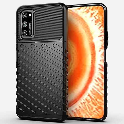 Wewoo Coque Pour Huawei Honor V30 Pro Thunderbolt Shockproof TPU Soft Case Black