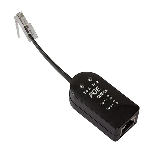 LogiLink PoE Finder, RJ45 mâle & RJ45 femelle, noir ()