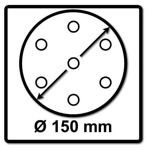 Festool Abrasifs maillé STF D150 P120 GR NET/50 150 mm / 50 pièces. ( 203305 )