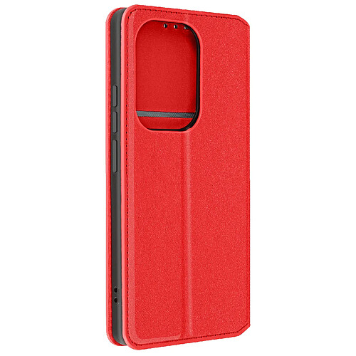 Avizar Étui pour Xiaomi Redmi Note 13 Pro 4G Porte-carte Support Vidéo Rouge