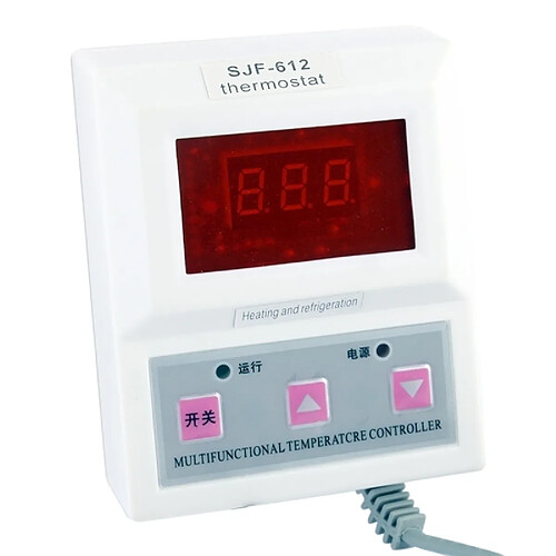 Wewoo 1,4 pouces LCD Rouge Light blanc Intelligent Digital Thermostat / Contrôleur de température