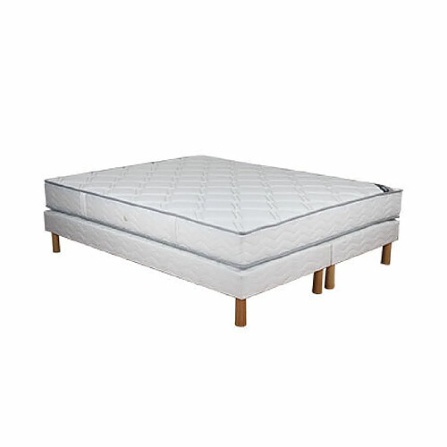 Mes Ensemble matelas ressorts ensachés avec 2 sommiers ressorts 180x200 cm