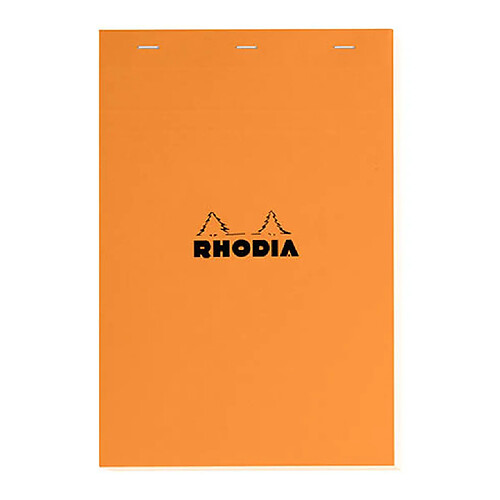 Bloc bureau Rhodia N°18 format A4 petits carreaux 80 feuilles - Lot de 5