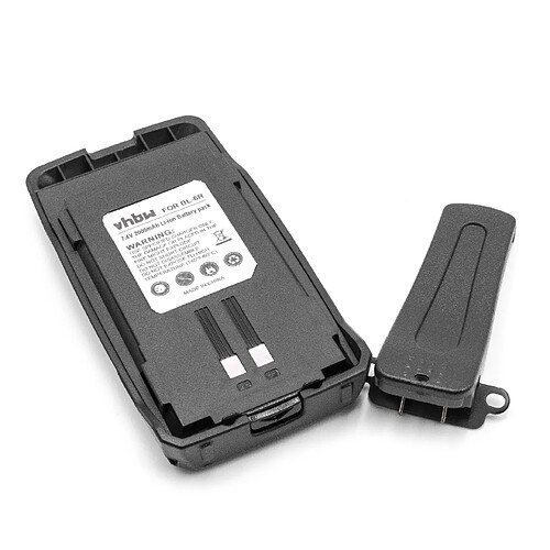 vhbw Li-Ion batterie 2000mAh (7.4V) pour radio talkie-walkie comme Baofeng BL-6R