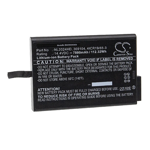 vhbw Batterie compatible avec MetOne Lasair III 5100 appareil médical (7800mAh, 14,4V, Li-ion)