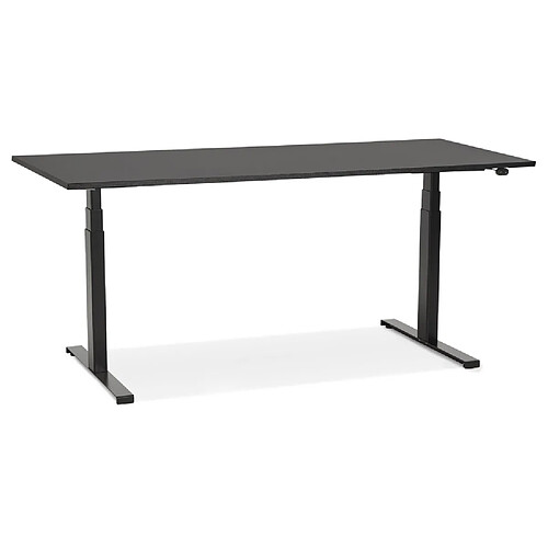 Alterego Bureau ergonomique électrique 'TRONIK' noir - 160x80 cm