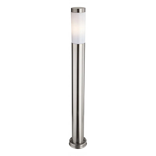 Luminaire Center Borne 85 cm Plaza, acier inoxydable