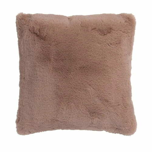 Paris Prix Coussin Imitation Fourrure Cutie 45x45cm Rose Poudré