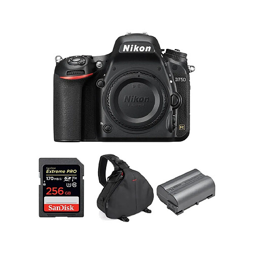 NIKON D750 Body + SANDISK Extreme Pro 256GB 170MB/s SDXC + camera Bag + NIKON EN-EL15B Battery