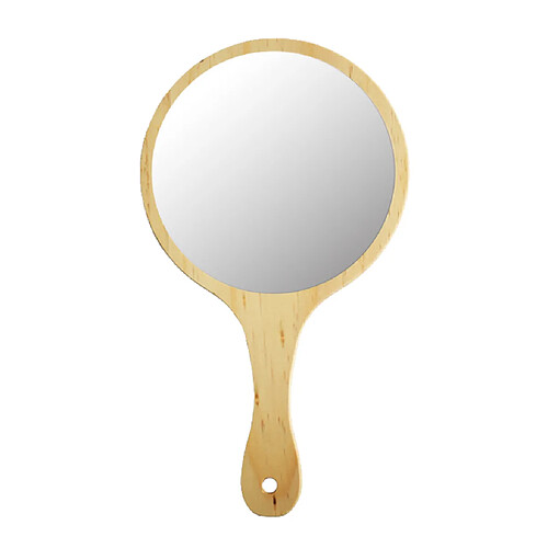 Miroir tenu dans la main en bois durable pour le bois de beauté de tatouage de maquillage de femmes