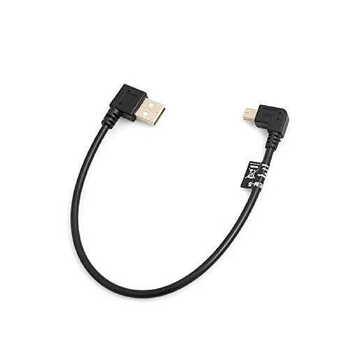 System-s Mini USB Angle coudé vers la gauche à 90 mâle à USB Type A Male 90 rechtsgewinkelt Câble Câble de chargement et de données 26cm