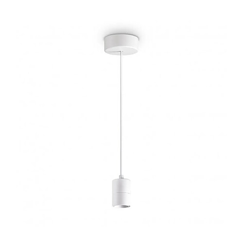 Ideal Lux Suspension design Set 1 ampoule Métal,aluminium blanc