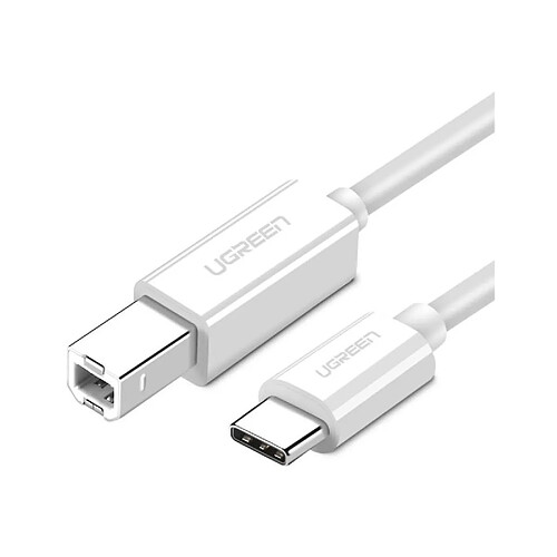 Ugreen - Câble imprimante USB 2.0 C-B UGREEN US241 vers 1 m (blanc)