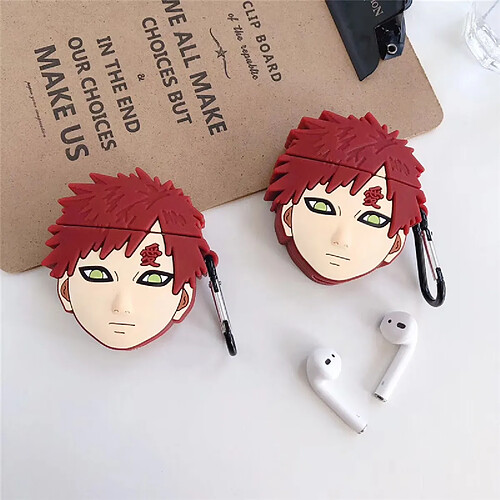 GUPBOO Airpods Coque Housse Étui Protecteur Compatible pour AirPods Pro-Personnalité du dessin animé Hokage Gaara