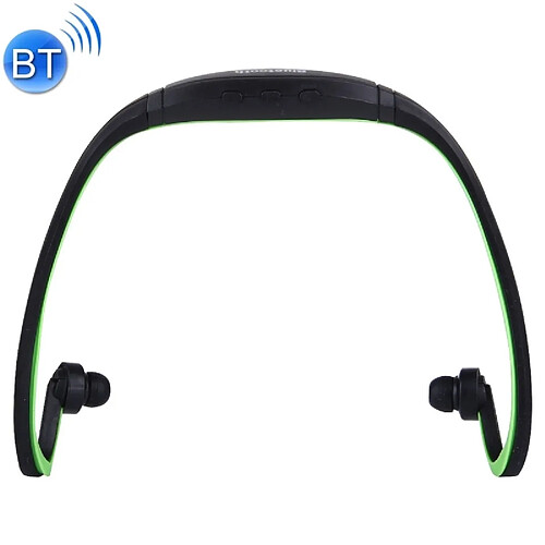 Wewoo Casque Bluetooth Sport vert pour Smart Phones & iPad & Ordinateur Portable & Notebook & MP3 ou Autres Dispositifs Audio Stéréo Sans Fil Intra-auriculaires Écouteurs In-Ear avec Mains Appel Gratuit,