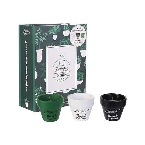 The Candle Factory Coffret 3 bougies Nature candles.