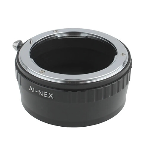 Wewoo Noir pour Sony NEX Lens Mount Stepping Ring Nikon AI