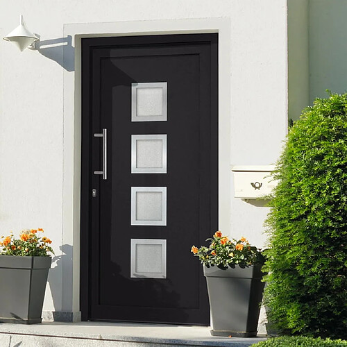 vidaXL Porte d'entrée Anthracite 98x208 cm