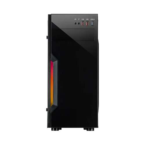 Inter-Tech B-42 RGB Boîtier PC USB 3.0 Acrylique ATX 4 Ventilateurs Midi Tower Noir